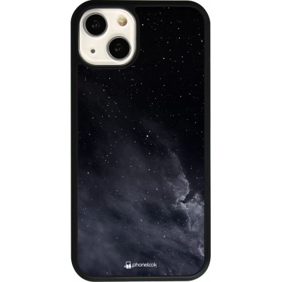 Coque iPhone 13 - Silicone rigide noir Black Sky Clouds