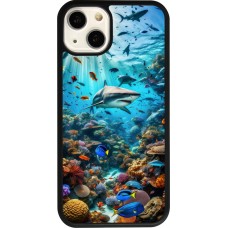 Coque iPhone 13 - Silicone rigide noir Bora Bora Mer et Merveilles