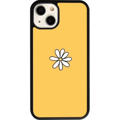 Coque iPhone 13 - Silicone rigide noir Easter 2023 daisy