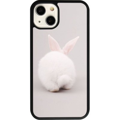 Coque iPhone 13 - Silicone rigide noir Easter 2024 bunny butt