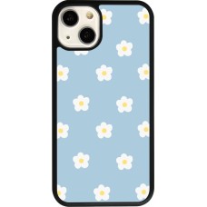 Coque iPhone 13 - Silicone rigide noir Easter 2024 daisy flower