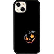 Coque iPhone 13 - Silicone rigide noir Halloween 2023 discreet pumpkin