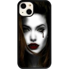 Coque iPhone 13 - Silicone rigide noir Halloween 2023 gothic vampire