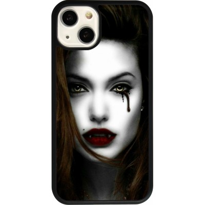 Coque iPhone 13 - Silicone rigide noir Halloween 2023 gothic vampire