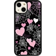 Coque iPhone 13 - Silicone rigide noir Halloween 2024 girly