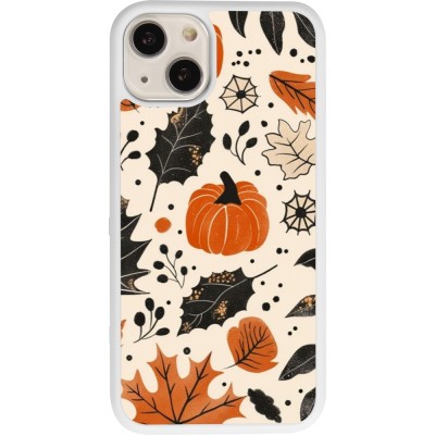 Coque iPhone 13 - Silicone rigide blanc Autumn 2024 nature