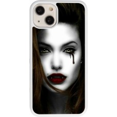 Coque iPhone 13 - Silicone rigide blanc Halloween 2023 gothic vampire