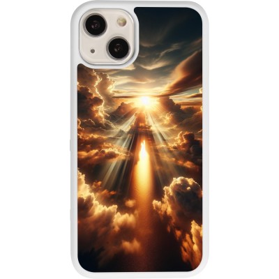 Coque iPhone 13 - Silicone rigide blanc Lueur Céleste Zenith