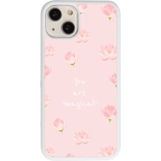 Coque iPhone 13 - Silicone rigide blanc Mom 2023 your are magical