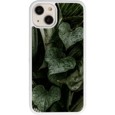 Coque iPhone 13 - Silicone rigide blanc Spring 23 fresh plants