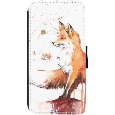 Coque iPhone 13 - Wallet noir Autumn 21 Fox