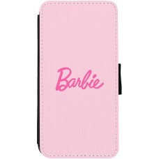 Coque iPhone 13 - Wallet noir Barbie Text