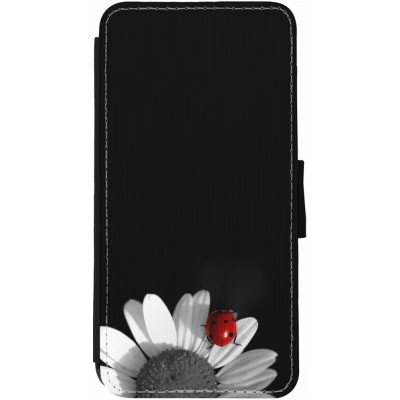 Coque iPhone 13 - Wallet noir Black and white Cox