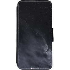 Coque iPhone 13 - Wallet noir Black Sky Clouds