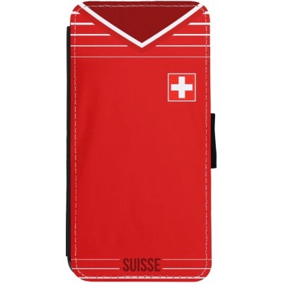 Coque iPhone 13 - Wallet noir Football shirt Switzerland 2022