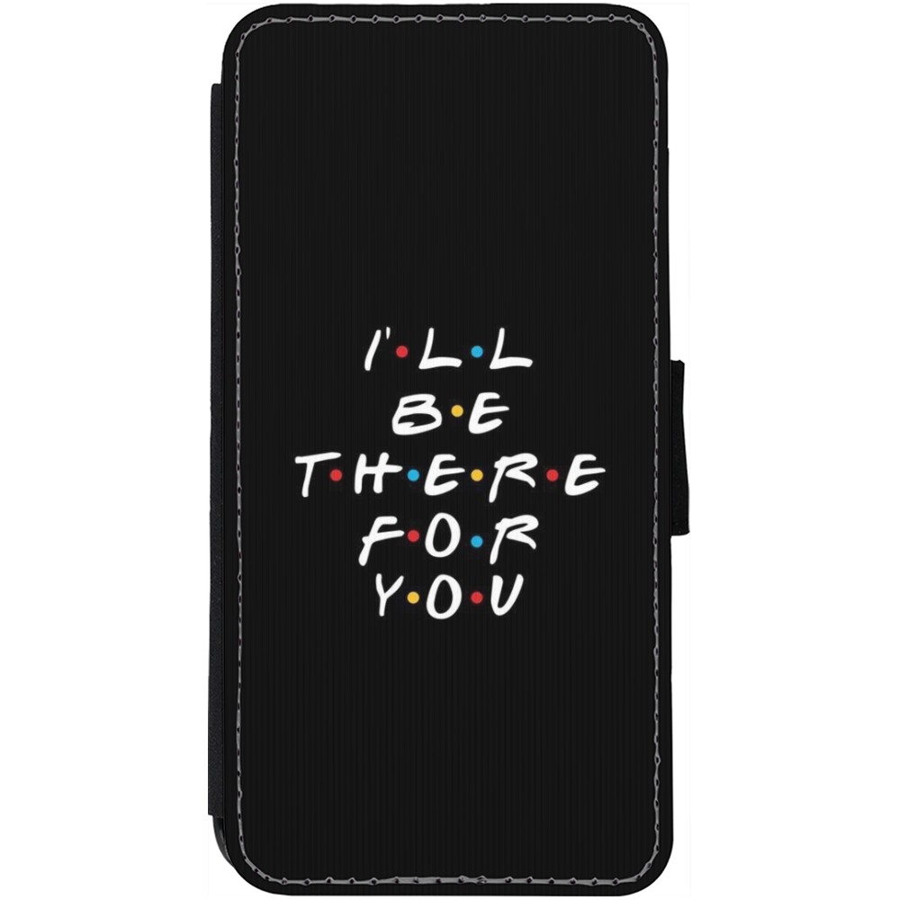 Coque iPhone 13 - Wallet noir Friends Be there for you