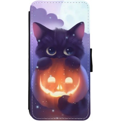 Coque iPhone 13 - Wallet noir Halloween 17 15