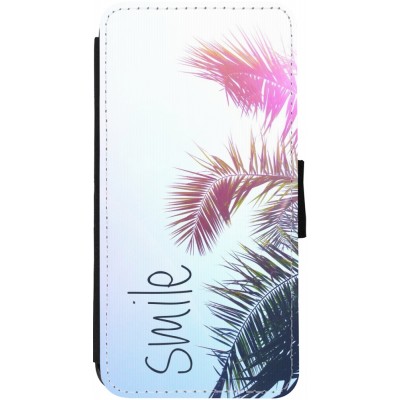 Coque iPhone 13 - Wallet noir Smile 05