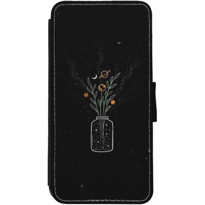 Coque iPhone 13 - Wallet noir Vase black