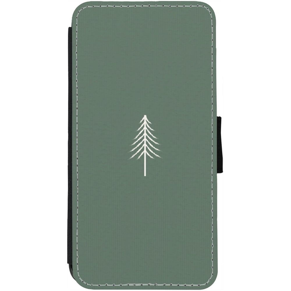 iPhone 13 Case Hülle - Wallet schwarz Christmas 22 minimalist tree