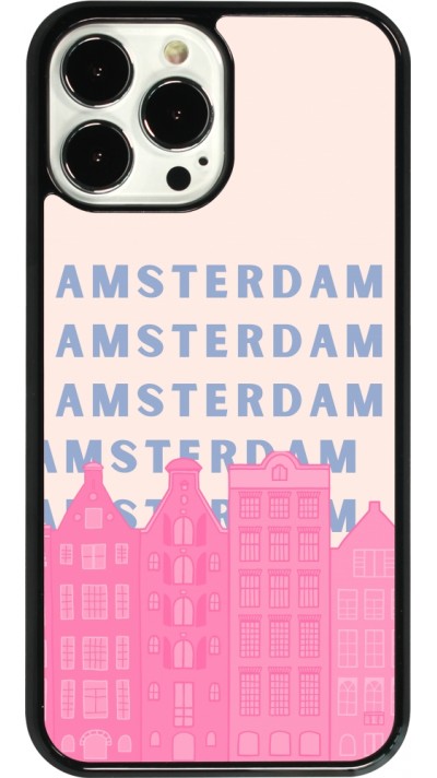 Coque iPhone 13 Pro Max - Amsterdam Pink Print