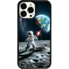 Coque iPhone 13 Pro Max - Astro Suisse sur lune