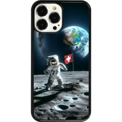 Coque iPhone 13 Pro Max - Astro Suisse sur lune