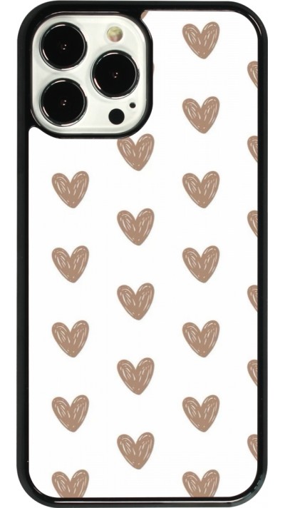 Coque iPhone 13 Pro Max - Autumn 2024 brown hearts