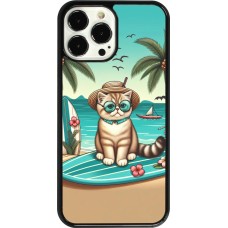 Coque iPhone 13 Pro Max - Chat Surf Style