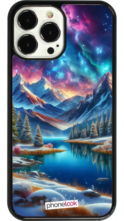 iPhone 13 Pro Max Case Hülle - Fantasiebergsee Himmel Sterne