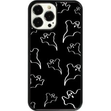 Coque iPhone 13 Pro Max - Halloween 2024 black and white ghosts