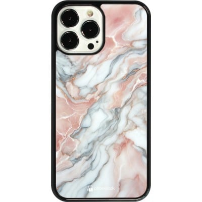 Coque iPhone 13 Pro Max - Marbre Rose Lumineux