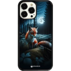 Coque iPhone 13 Pro Max - Renard lune forêt