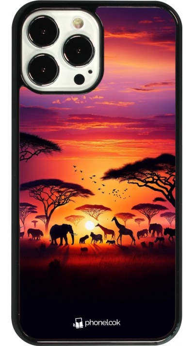 Coque iPhone 13 Pro Max - Safari sunset wildlife