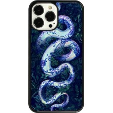 Coque iPhone 13 Pro Max - Serpent Blue Anaconda