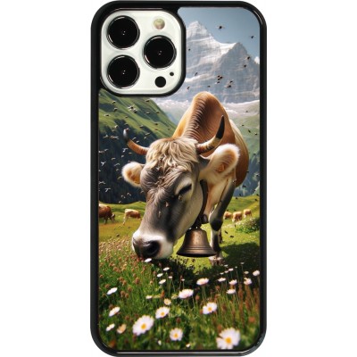 Coque iPhone 13 Pro Max - Vache montagne Valais