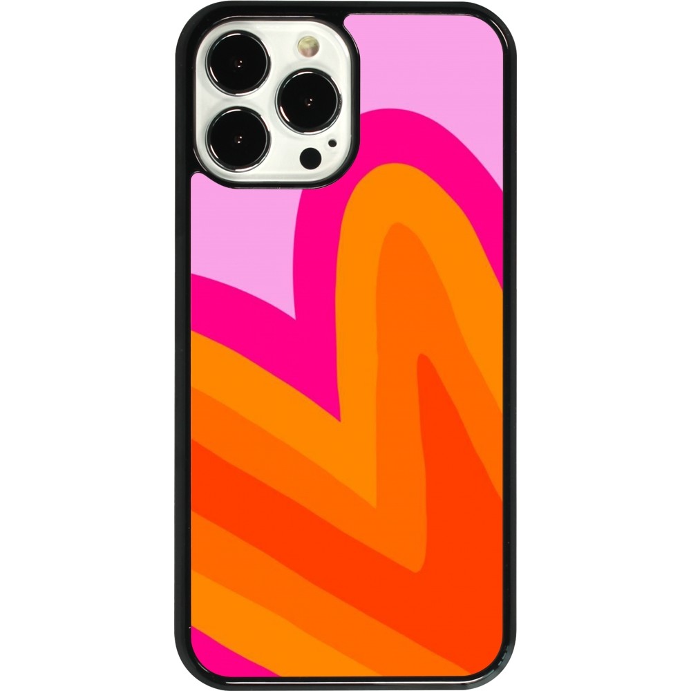 Coque iPhone 13 Pro Max - Valentine 2024 heart gradient