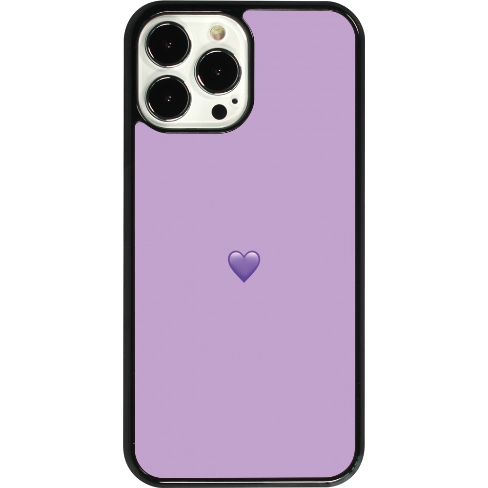 Coque iPhone 13 Pro Max - Valentine 2023 purpule single heart