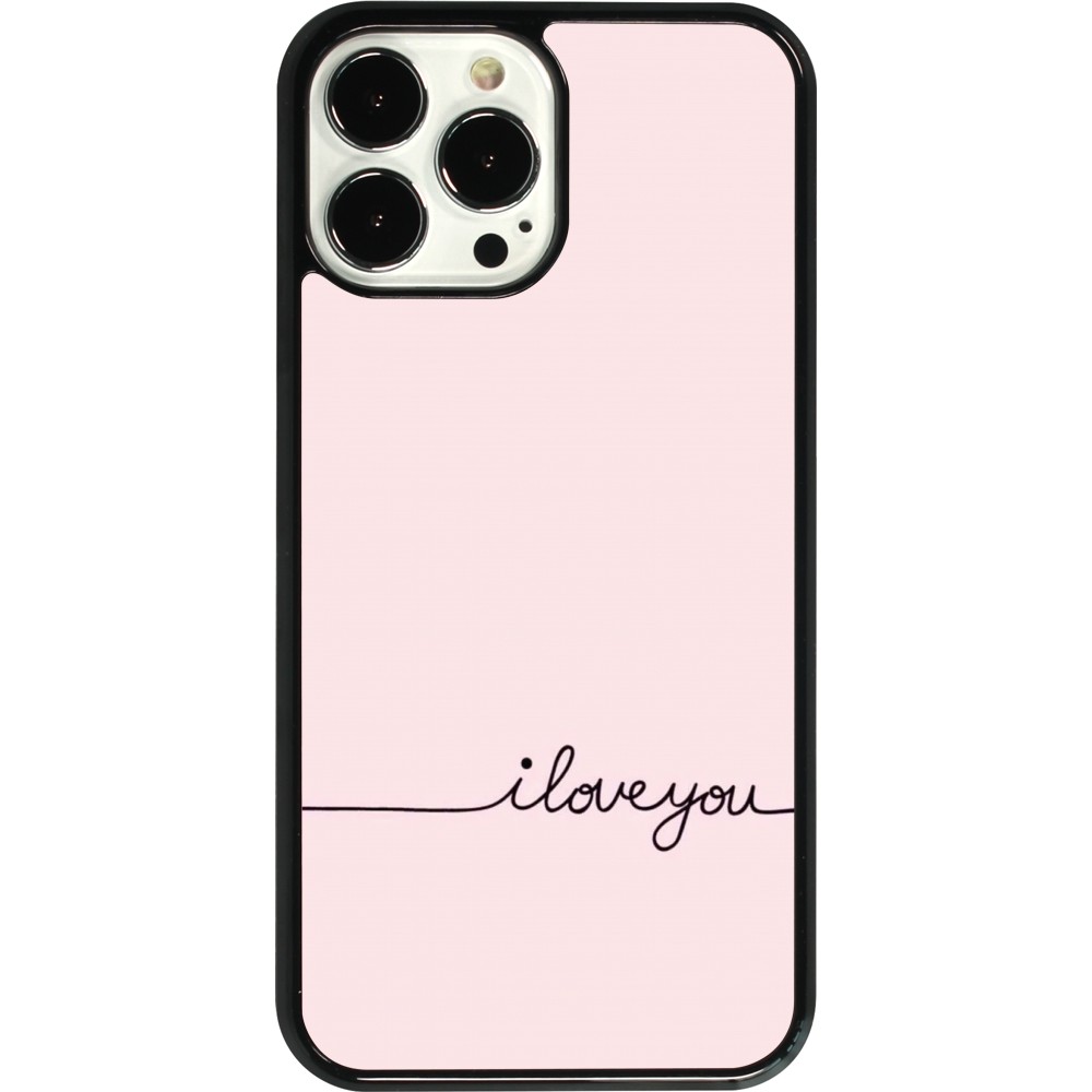 Coque iPhone 13 Pro Max - Valentine 2023 i love you writing