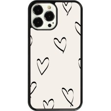 Coque iPhone 13 Pro Max - Valentine 2023 minimalist hearts