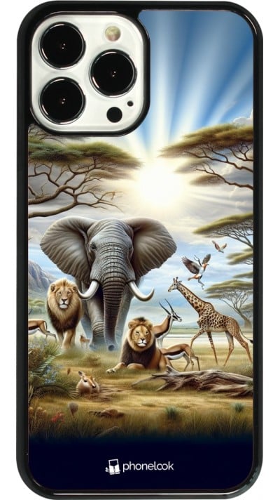 Coque iPhone 13 Pro Max - Vie sauvage africaine