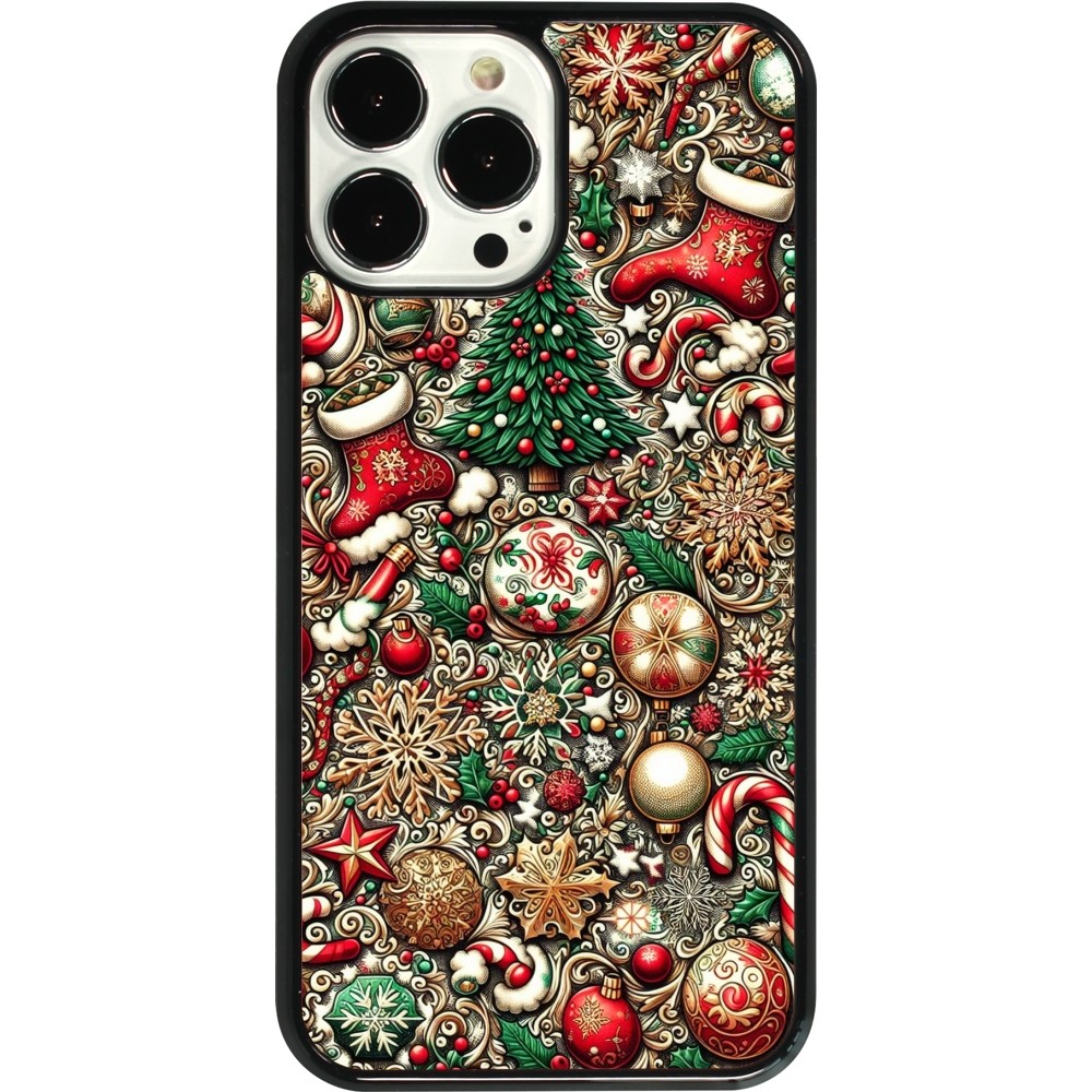 Coque iPhone 13 Pro Max - Noël 2023 micro pattern