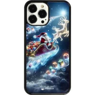 Coque iPhone 13 Pro Max - Noël 2023 Père Noël enchanté