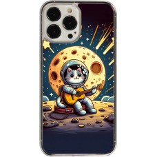 Coque iPhone 13 Pro Max - Plastique transparent AstroCat RockLune