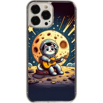 Coque iPhone 13 Pro Max - Plastique transparent AstroCat RockLune