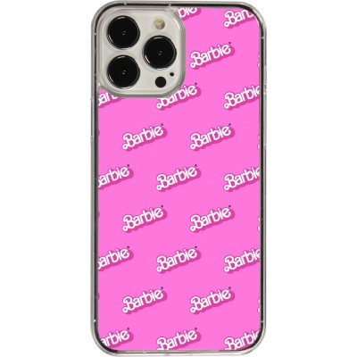 Coque iPhone 13 Pro Max - Plastique transparent Barbie Pattern