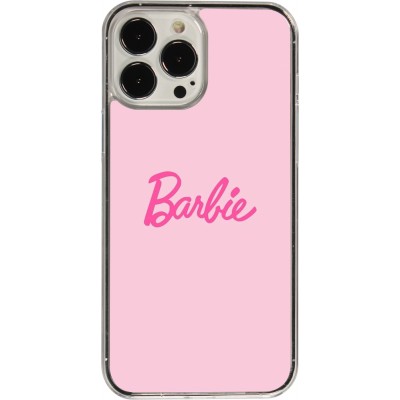 Coque iPhone 13 Pro Max - Plastique transparent Barbie Text