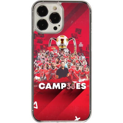 Coque iPhone 13 Pro Max - Plastique transparent Benfica Campeoes 2023