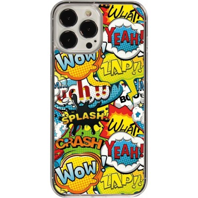 Coque iPhone 13 Pro Max - Plastique transparent Cartoons slogans