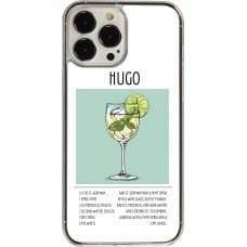 Coque iPhone 13 Pro Max - Plastique transparent Cocktail recette Hugo